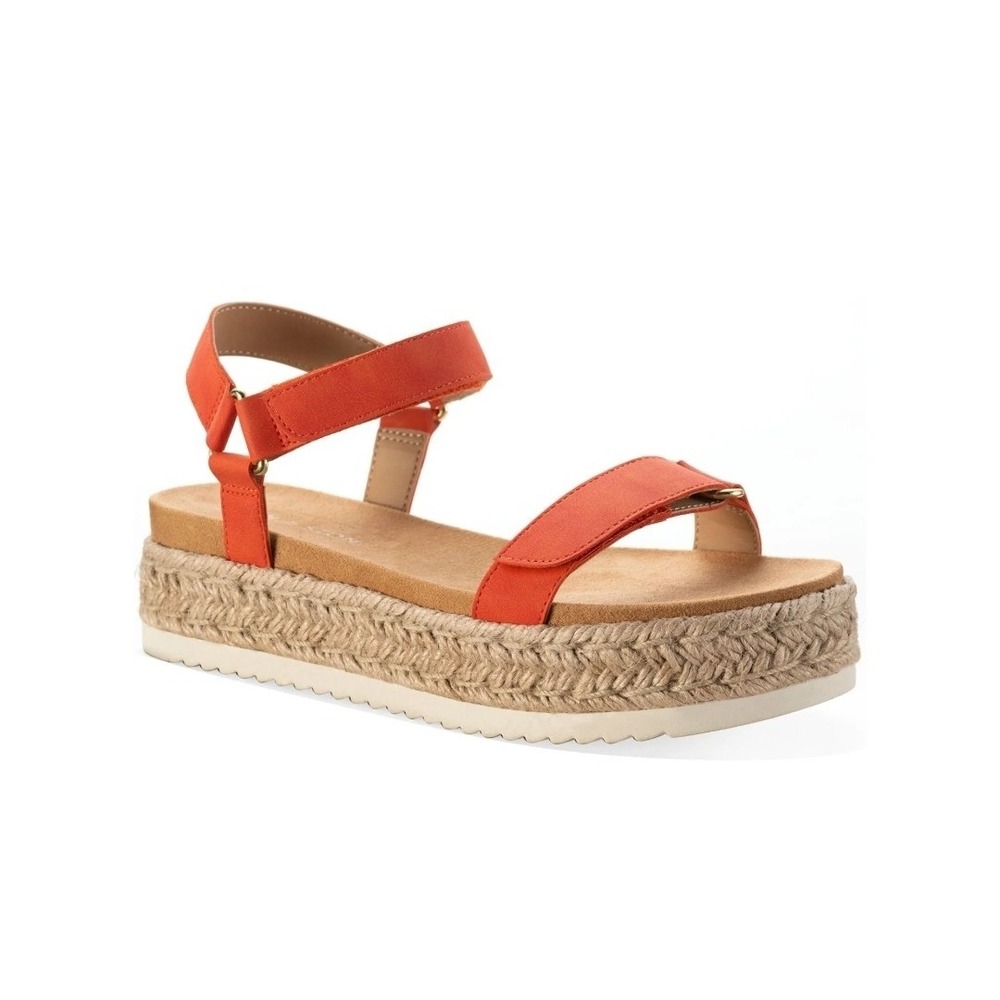 Sun + Stone women shoes sandals 9.5 M orange RYLAANP 10012598700